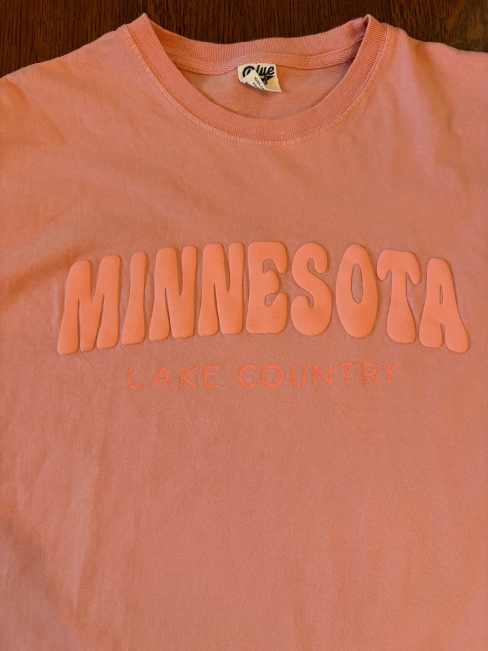 Blue 84 Peach Minnesota Lake Country Tee